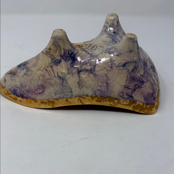 10 x4 “ Queen Pottery Elegant Gold and Purple Bowl - Picture 7 of 9